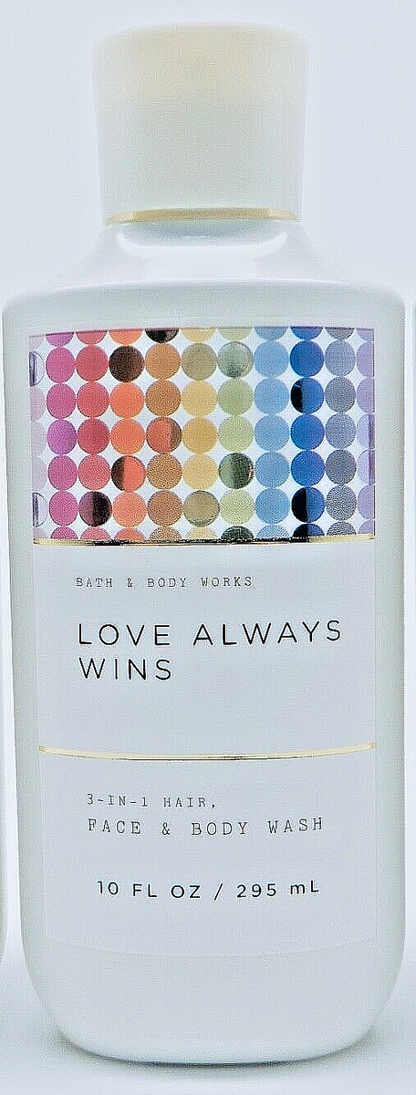 Bath & Body Works 3in1ヘア・フェイス・ボディウォッシュ3本 BATH & BODY WORKS LOVE ALWAYS WINS 3 IN 1 HAIR FACE & BODY WASH 10