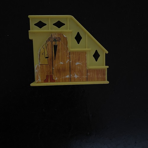 Fisher Price Little People Scala GIALLA vintage 952 casa con armadio - Foto 2 di 8