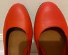100% Auth FENDI Woman Shoes 2jour Flat Size EUR 40, US 9 Orange Red — photo 2