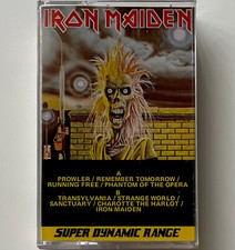 Vtg IRON MAIDEN 1st Album SELF TITLED Cassette TAPE Lp 80s Metal OG MINT COND 