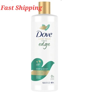 Dove Love Your Chic Edge Bamboo Extract Shampoo Conditioner 13.5oz