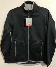 Mens Elevate Cima Knit Jacket Black Smoke Siz...
