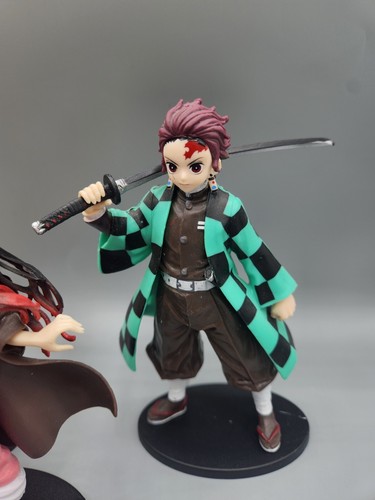 Lote de 6 figuras Demon Slayer Tanjirou Nezuko Zenitsu Inosuke 5,5" acción PVC - Imagen 6 de 14