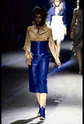 Alexander McQueen F/W 1997  It s A Jungle Out There  Runway Suede Fringe Shirt