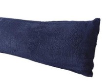 Extra Soft Body Pillow Cover, Sherpa/Microplush Material, 20"x 54" Body Navy