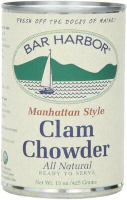 Bar Harbor Manhattan Clam Chowder - Premium Seafood  Assorted Sizes , Styles 