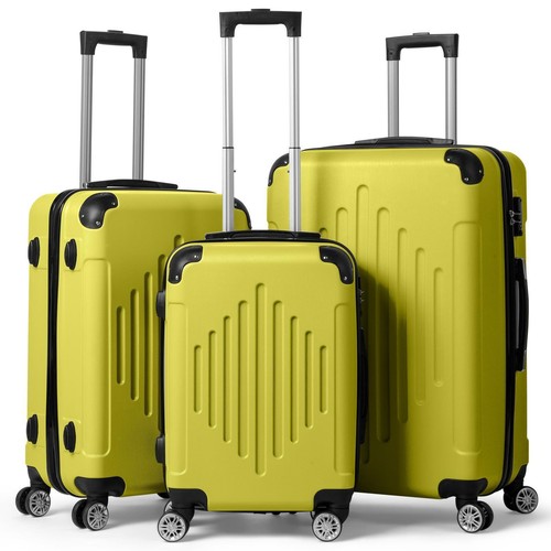 Suitcase Set 3 Piece 20" 24" 28" Luggage Set Carry On Hardside Luggage TSA Lock - Picture 7 of 24