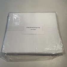 Parachute Top Sheet Percale In White Size Twin/Twin XL