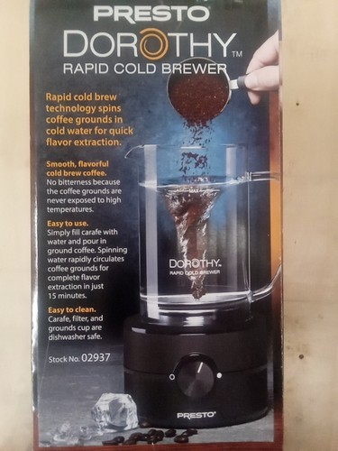 Presto Dorothy Rapid Cold Brewer Coffee Machine At Home Cold Brew in 15 Minutes - Picture 3 of 3