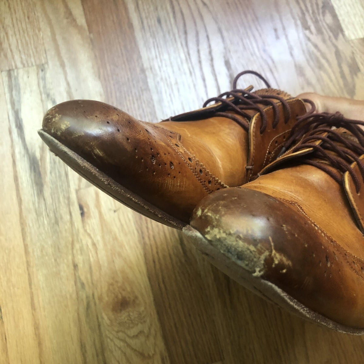 Ted Baker Gryene Men Tan Brown Leather Wingtip Brogue Dress‎ Shoes Size 10 Ted Baker Cap Toe Oxfords, Cognac - Tan - Size: 13 D | Dress  main image 4