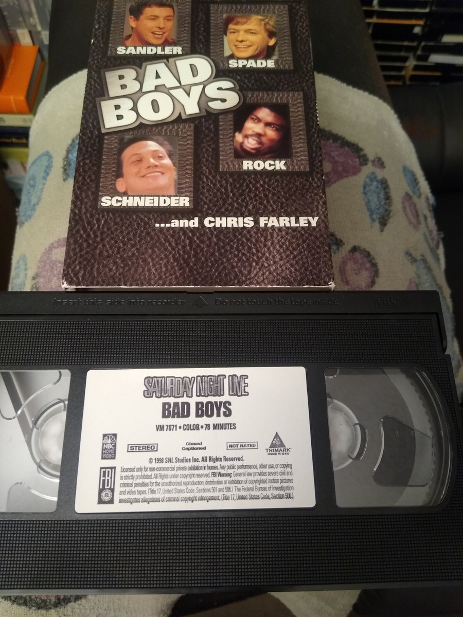 Saturday Night Live Bad Boys 1998 VHS Adam Sandler David