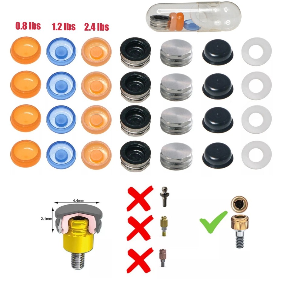 10Pcs Overdenture Dental Locator Abutments Retention Caps For Implant ...