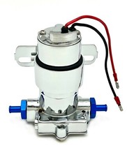 High Flow Electric Fuel Pump 120 Gph 14 Psi Universal High Performance Blue