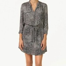 Aritzia Babaton Bennett Snake Print Silk Dress