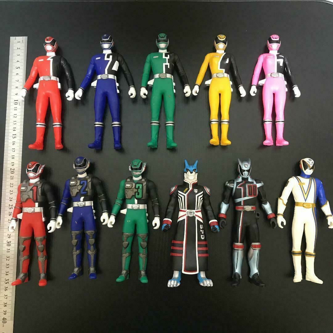Power Rangers S.P.D. Dekaranger Soft Vinyl Figure 11p Set