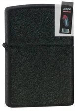 Zippo 236 black crackle cigar Lighter + FLINT PACK