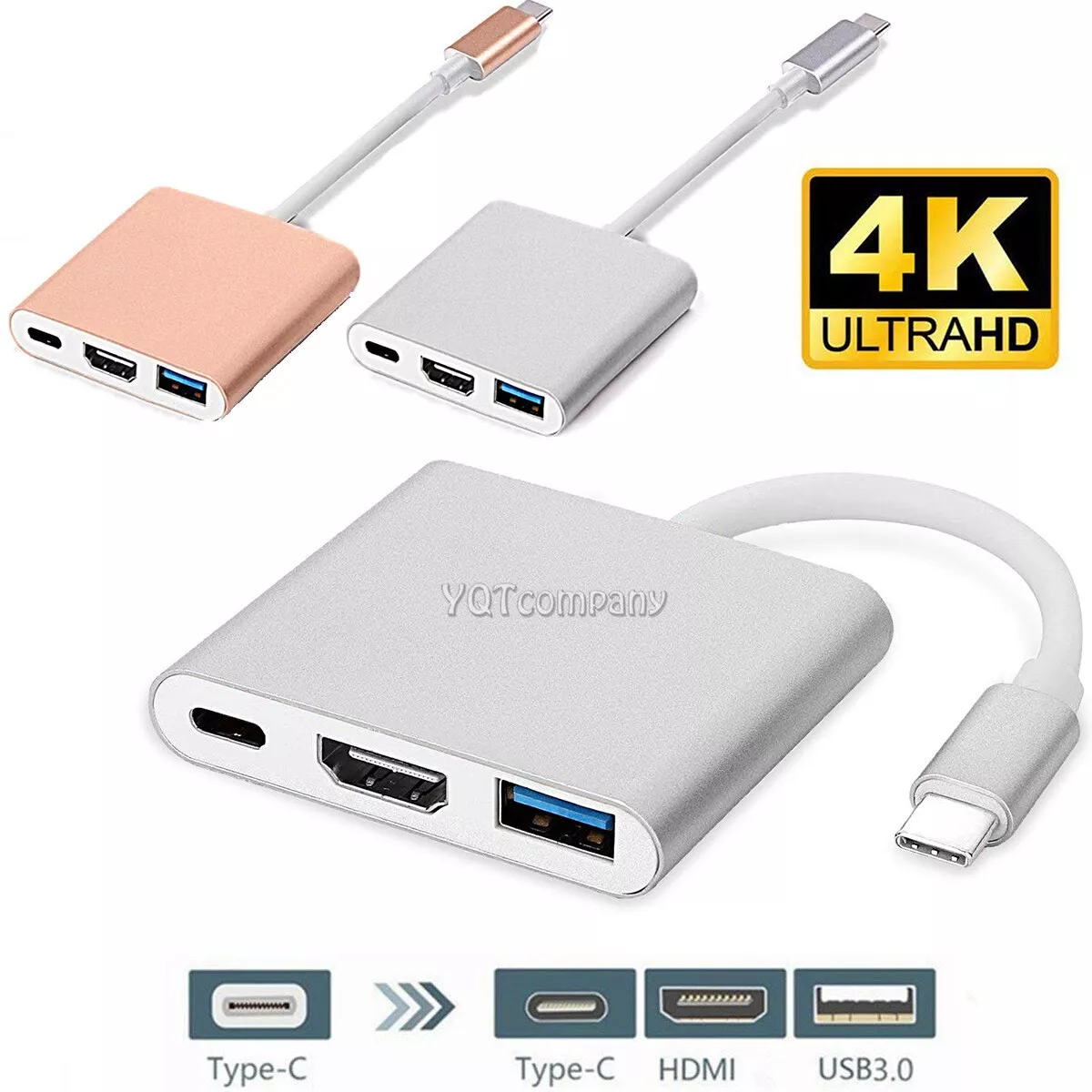 Type C Phone to HDTV TV HDMI Cable Adapter For Samsung Galaxy S20 Ultra Plus FE