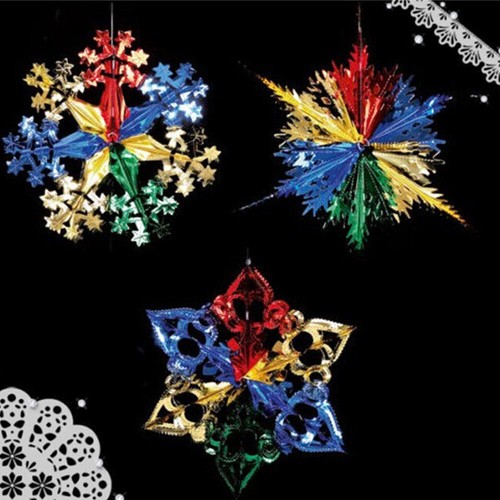 3/4X Foil Garlands Christmas, Parties Ceiling Wall Hanging Festive