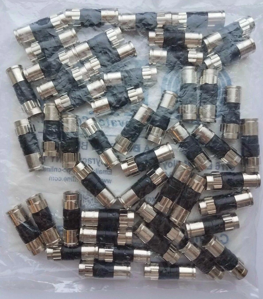 50 PPC EX6XL Plus Coax RG6 Connectors Approved DirecTV Dish - Image 3 of 4