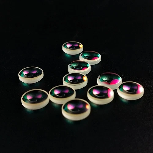 100pcs 7.66mm Biconvex Glass Lenes Defective Double Convex Lenses DIY Crafts