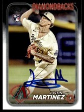 2024 Topps Justin Martinez Rookie Auto Arizona Diamondbacks #325 RC Card Signed