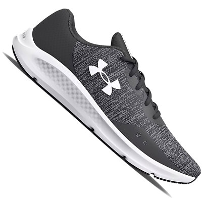 Under Armour Charged Pursuit 3 Twist Schuhe Herren-Laufschuhe Sportschuhe Grau