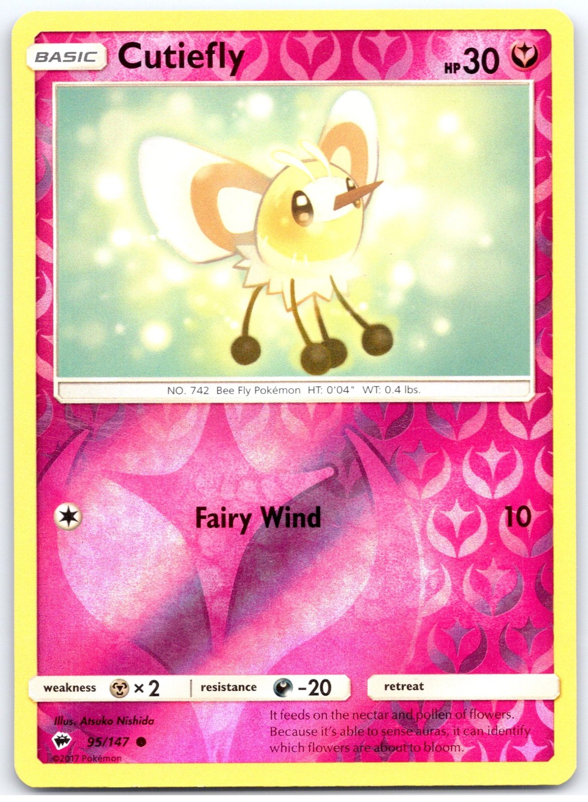 Pokemon Cutiefly 95/147 - SM03 Common LP EN