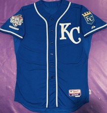 Authentic Kansas City Royals 2015 World Series Champions Majestic Jersey 44