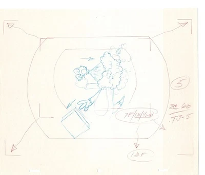 Tom & Jerry 2 LOT Cartoon Animation Cel Drawings Anime Filmation 1980-82 TD-03 - Image 1 of 2