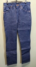Vintage Wrangler Denim Jeans 30x34 Dark Blue NWOT Cowboy 80s-90s Hipster