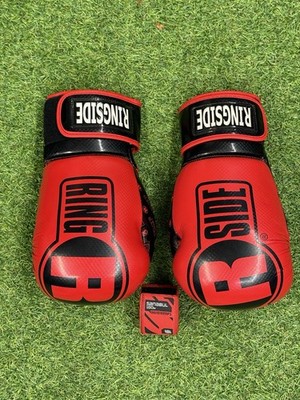 NEW Ringside Apex Flash Sparring Gloves 16oz | Red/Black | w/ Sanabul Handwraps
