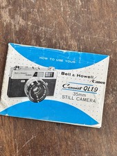 Bell  Howell Canon Camera Manual Canonet QL1.9 35mm Film