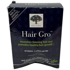 New Nordic Hair Gro Dietary Supplement With Botanicals 60 Tablets