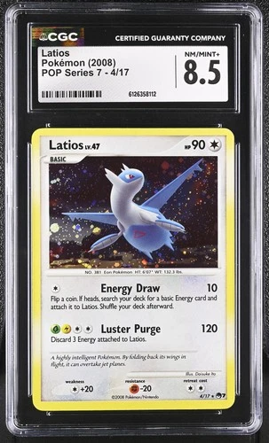CGC 8.5 Latios 2008 POP Series 7 4/17 Holo Pokemon Card