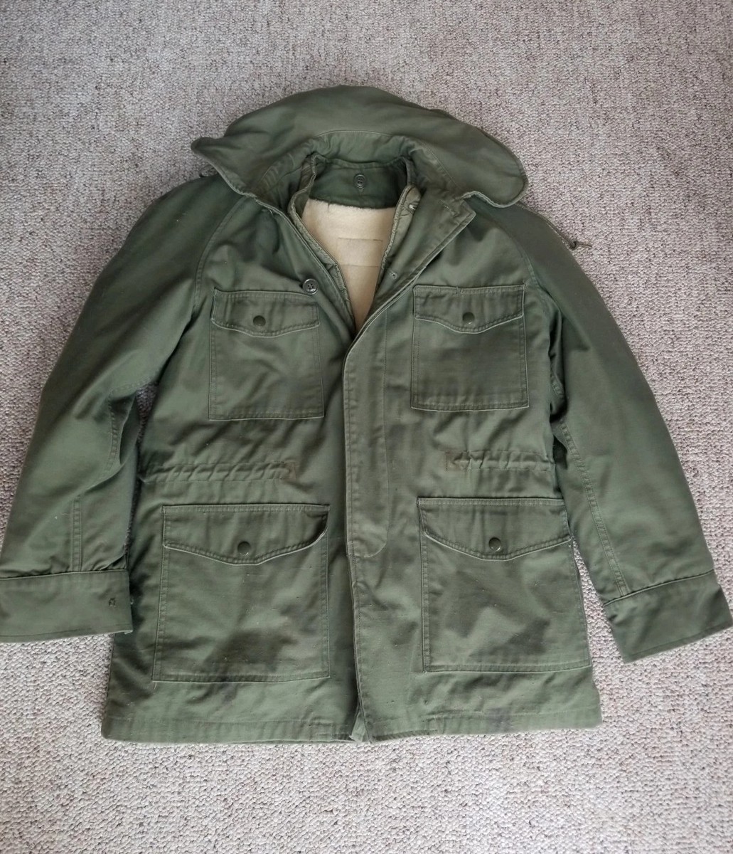 VTG 1965 Vietnam USAF Air Force Field Jacket W Wool Liner John