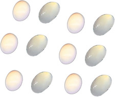 100 Pieces Acrylic Resin Oval Cabochons Stone Flatback Crystal Stone Gemstones B
