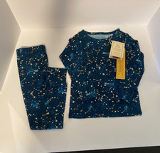 NWT Little Snuggles Golden Stars Long Sleeve/Pants Bamboo Pajamas - size 4T