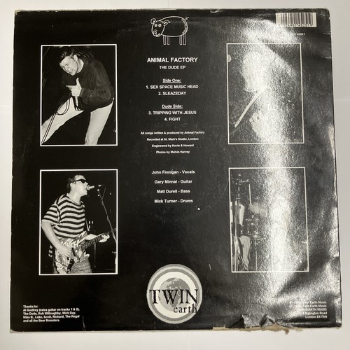 Animal Factory - The Dude - Twin Earth Music 12" Vinyl 1993 UK Punk / Grunge - Foto 3 di 5