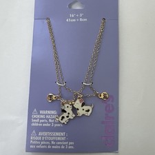 Claire's BFF Friendship Best Friends Necklace Set 2, 16" Puppy Dog   NEW
