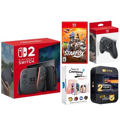 Nintendo Switch 2 Console with Star Fox Game and Pro Controller Bundle