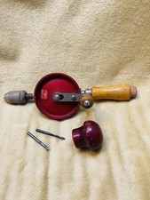 VINTAGE HAND CRANK DRILL DEFIANCE BY STANLEY 1220 MADE IN USA