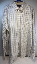 Paul Frederick Imperial 100  s Two Ply Cotton Dobby Dress Shirt 18 x 37.