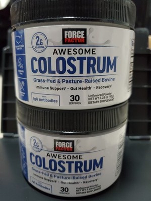 (2) Force Factor Primal Origins Colostrum Powder Pasture-Raised Grass Fed Ex1/27