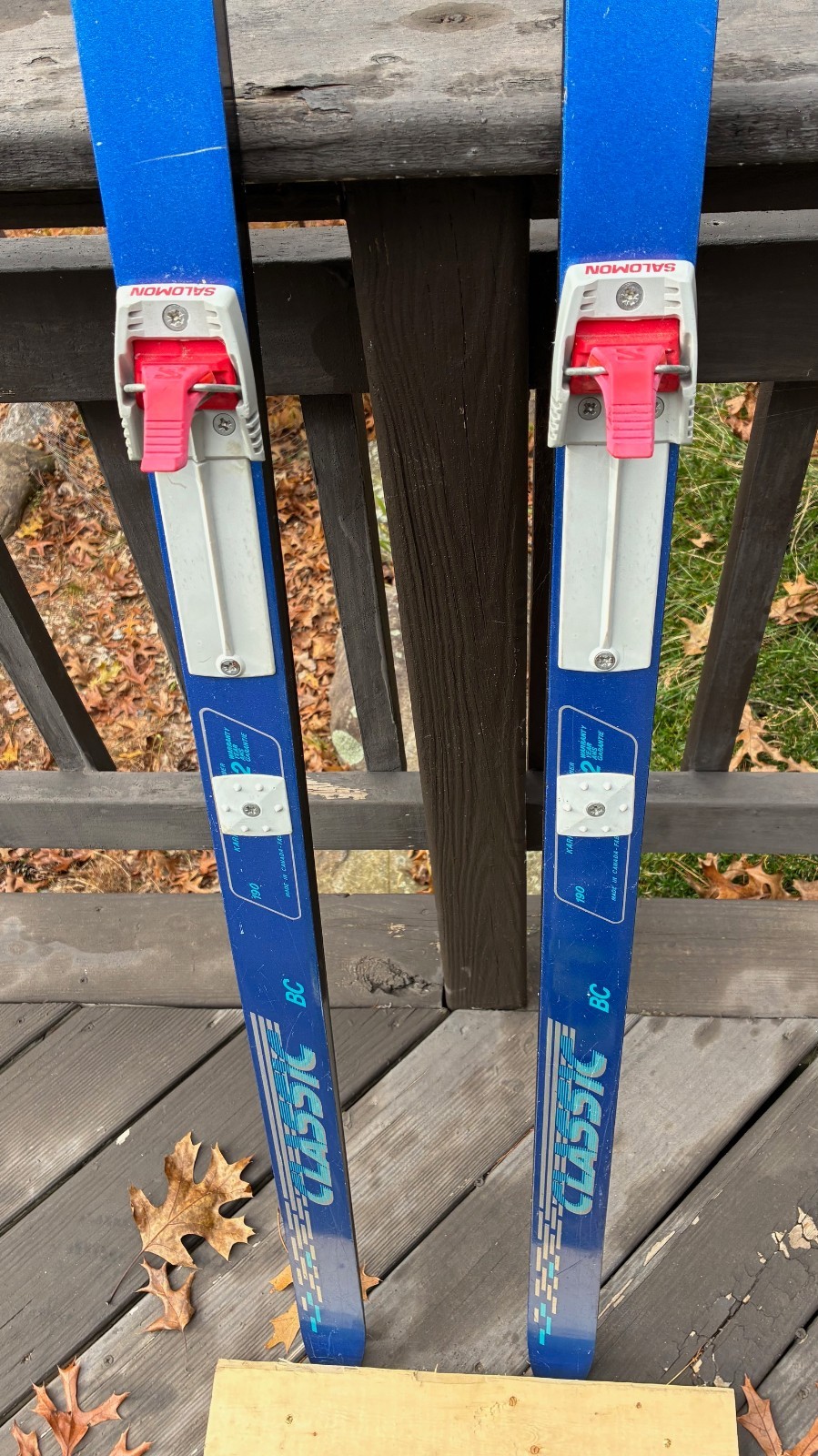 KAHRU CLASSIC BC WAXLESS XC SKIS 190CM With SALOMON Bindings