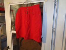 Rough Rider by Circle T Country Western Red Twill Skirt Size 8 - 10