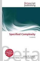 Lambert M. Surhone (U. A.) | Specified Complexity | Taschenbuch | Englisch