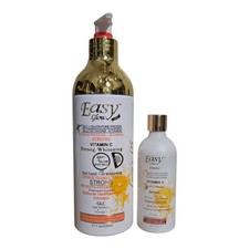 Easy Glow Glutathione Vitamin C glow Brightening Tonifying body Milk, Serum