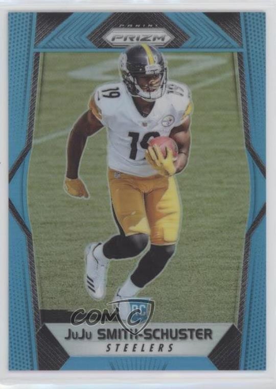 2017 Panini Prizm Rookies Light Blue Prizm 19/199 JuJu Smith-Schuster #281 w6g