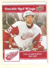 Niklas Kronwall 2025-26 UD Detroit Red Wings Centennial Base Card #21