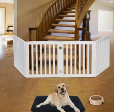 Free Standing Dog Gate Portable Dog Fence Pet Barrier Safety Gate for Kids Pets
